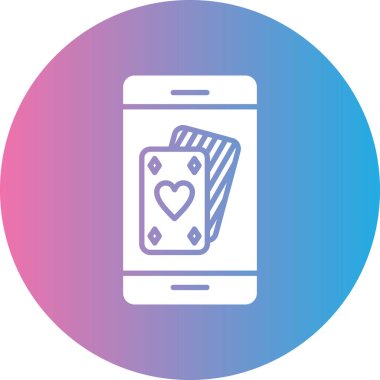 Cep telefonu. Web simgesi basit illüstrasyon