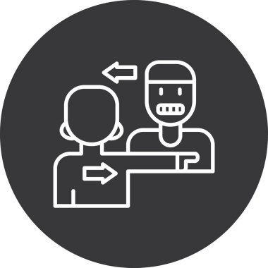 İnsan simgesinin vektör illüstrasyonu