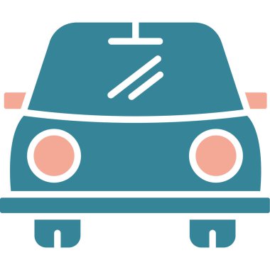 yolcu vagonu düz simgesi