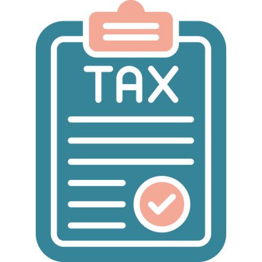 Kolayca değiştirebilen ya da düzenleyebilen vergi vektörü simgesi