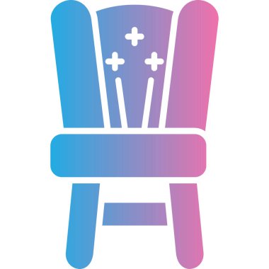 Koltuk. Web simgesi basit tasarım