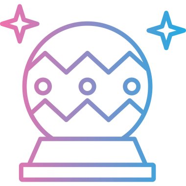 Rozet tarzında sihirli top ikonu