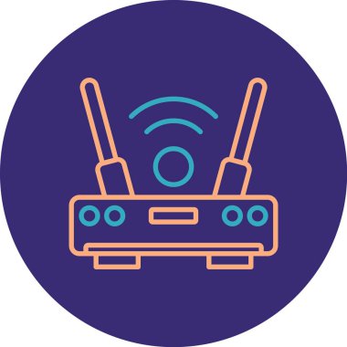 Yönlendirici. Web simgesi basit illüstrasyon