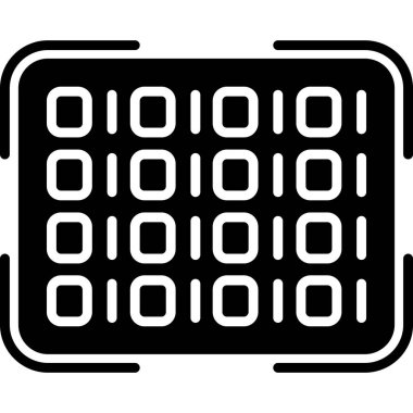 işlemci simge vektör çizim