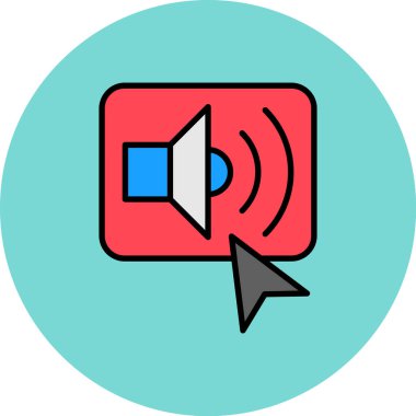 Moda Biçimli Sözcü Simgesi İzole Arkaplan