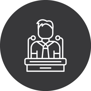 İş ve finans simgesinin vektör illüstrasyonu