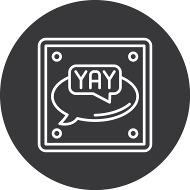 Modern bir simgenin vektör illüstrasyonu