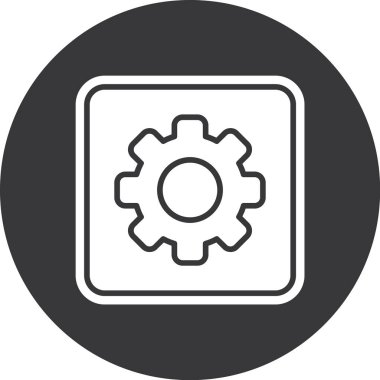 dişli vektör simgesi modern basit vektör çizimi