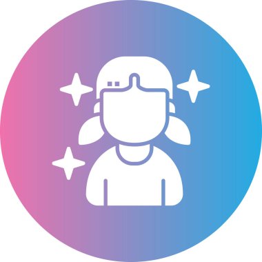 avatar. Web simgesi basit illüstrasyon