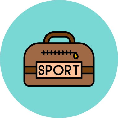 Bir spor simgesinin vektör illüstrasyonu