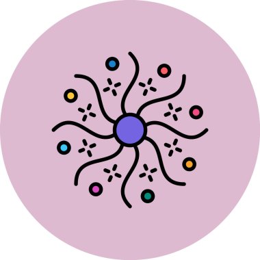 Güzel bir çiçeğin vektör çizimi