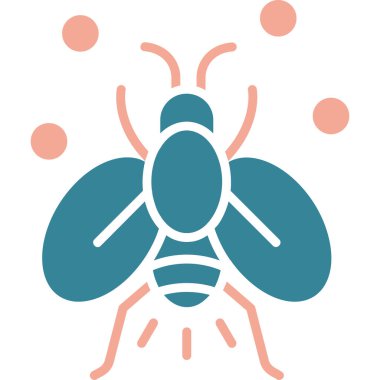 böcek simge vektör çizim