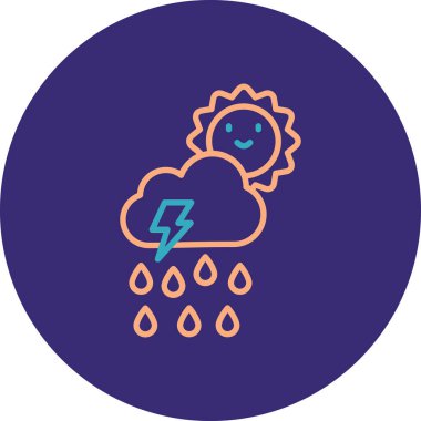 vector illustration of storm icon