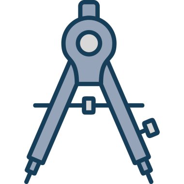 Pusula. Web simgesi basit illüstrasyon