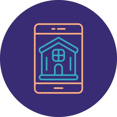 ev simgesi vektör illüstrasyonu