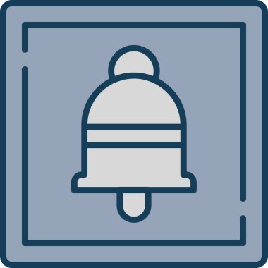 Çan simgesinin vektör illüstrasyonu