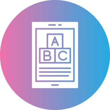 Kitap simgesinin vektör illüstrasyonu