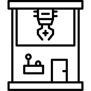 Çizgi film simgesinin vektör çizimi