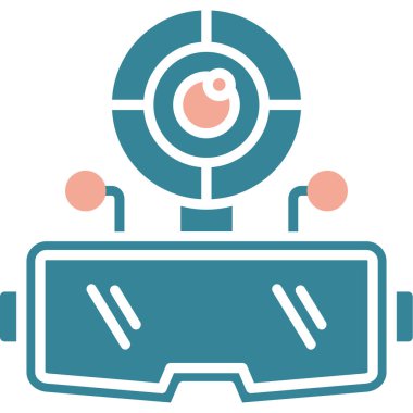 Kamera. Web simgesi basit illüstrasyon