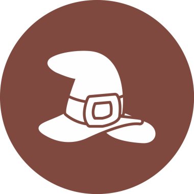 Kovboy. Web simgesi basit illüstrasyon