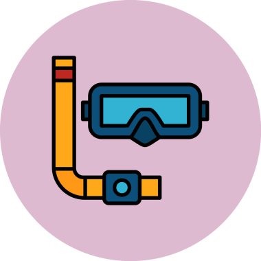 Gözlükler. Web simgesi basit illüstrasyon