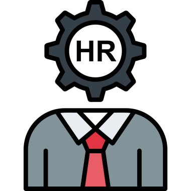 İnsan kaynakları vektör simgesi