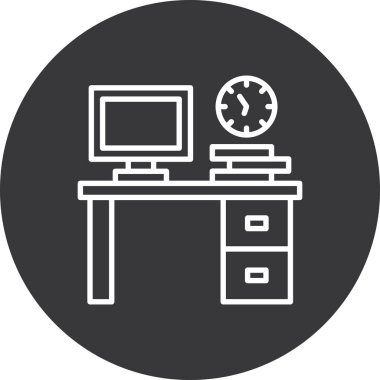 Office simge. Office vektör simgesi web için basit örnek