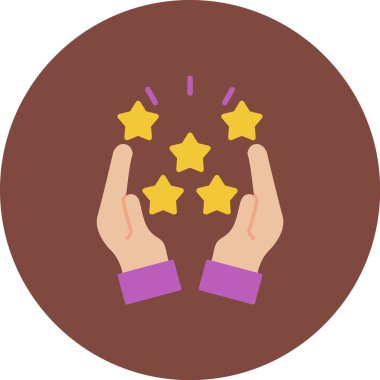 derecelendirme simgesi, düz tasarım