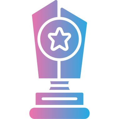 Bir yıldız simgesinin vektör illüstrasyonu