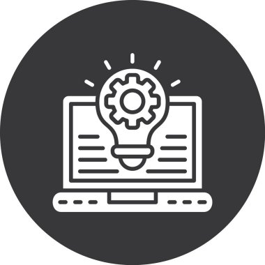 Bilgisayar. Web simgesi basit illüstrasyon