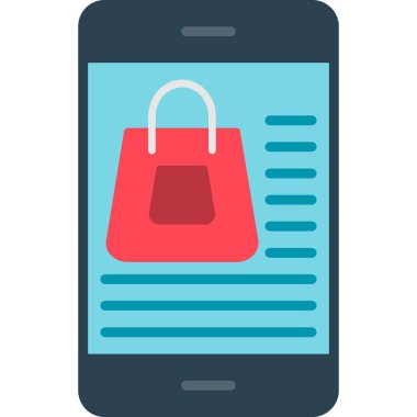 alışveriş poşeti vektör simgesi