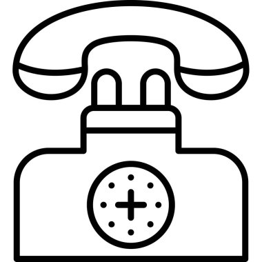 - Telefon. Web simgesi basit illüstrasyon