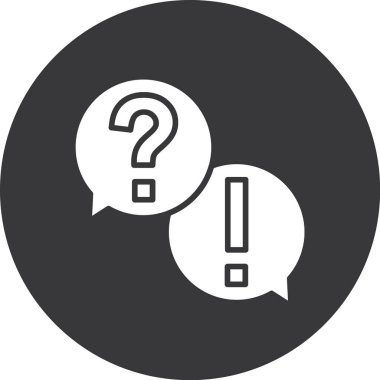 soru ünlem işareti vektör tasarım şablonu