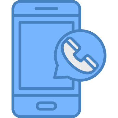 Çağrı. Web simgesi basit illüstrasyon