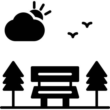 Bulut. Web simgesi basit illüstrasyon