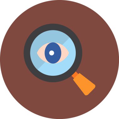 Göz vektörü simgesi, basit vektör illüstrasyonu