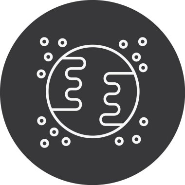 Bir DNA simgesinin vektör illüstrasyonu