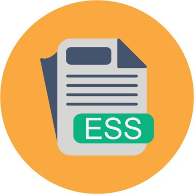 dosya biçimi simgesi, vektör illüstrasyonu