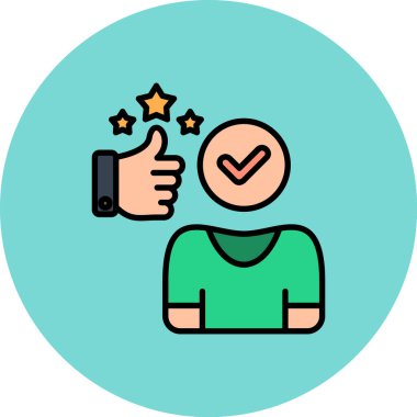 Müşteri servisi renk vektör illüstrasyonuName