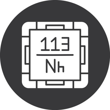 Kimyasal simgenin vektör illüstrasyonu