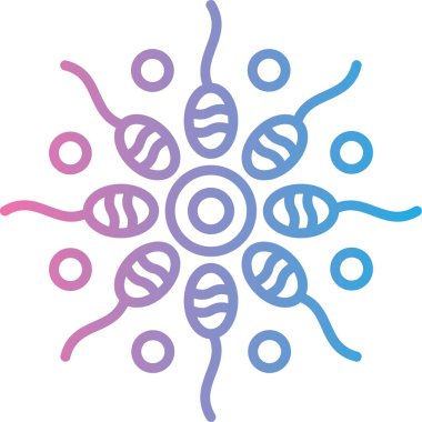 DNA simgesinin vektör illüstrasyonu