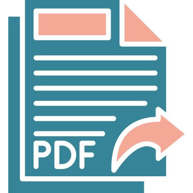 pdf belge indirme simgesi, vektör illüstrasyon tasarımı