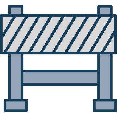 Çit. Web simgesi basit illüstrasyon