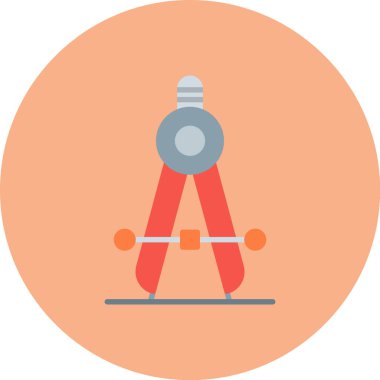 Pusula. Web simgesi basit illüstrasyon