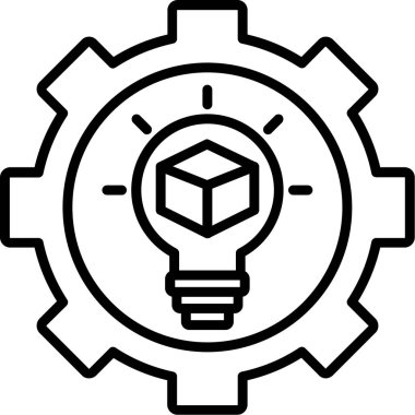 fikir simgesi, vektör illüstrasyonu