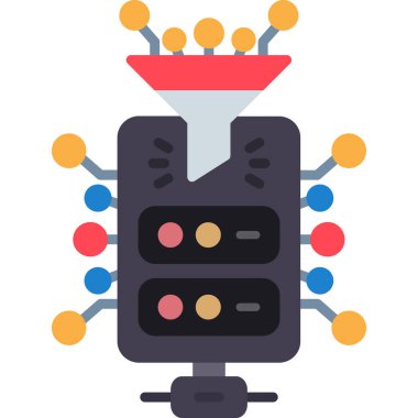 veri sunucu vektör illüstrasyon tasarımı