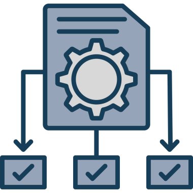 veri yönetimi. Web simgesi vektör illüstrasyonu