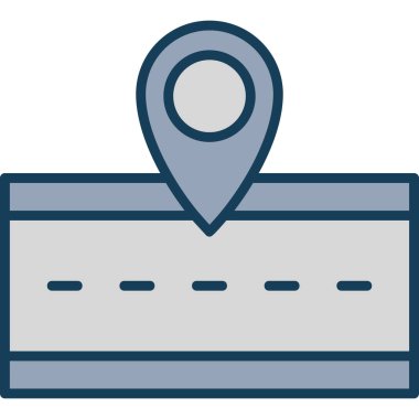 harita pin ikonu vektör illüstrasyonu