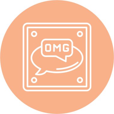 Vektör sohbet simgesi illüstrasyonu