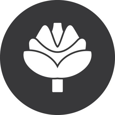 Bitki simgesinin vektör illüstrasyonu